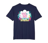 Peppa Pig Shello Underwater Mermaid T-Shirt, Men's Big and Tall, Navy Blue, 6X Tall