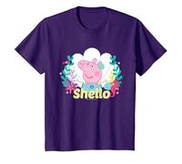 Peppa Pig Shello Underwater Mermaid T-Shirt, Youth, Purple, Large