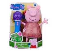 Peppa Pig, Sing With Me Peppa, Interactive Feature Plush, Musical Soft Toy with Microphone, Toys, Gift for Preschoolers