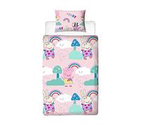 Peppa Pig Single Duvet Cover Officially Licensed| Reversible Two Sided Storm Design with Matching Pillowcase, Pink