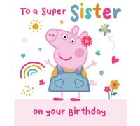 Sister Birthday Card, Birthday Card for Sister, Peppa Pig Birthday Card for Sister, Birthday Card for Her Peppa Pig