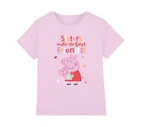 Peppa Pig Sisters Make The Best Friends Kids T Shirt, Pink, 5-6