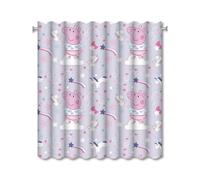 Peppa Pig Sleepy Curtains Pack Of 2 In Lilac Lilac