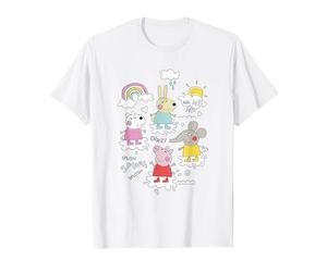 Peppa Pig Splish Splash Splosh Friends Playing In Puddles T-Shirt
