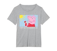 Peppa Pig Starting The Weekend Meme T-Shirt, Women's Plus, Heather Grey, 2X