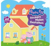 Peppa Pig Stickern Malen Gestalten: Mit 250 tollen Stickern. Stickerbuch I Malbuch für Kinder ab 3 Jahren
