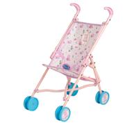 HTI Peppa Pig Stroller | Toy Dolls Buggy In Pink & White Peppa Pig Theme | Childrens Baby Doll Stroller Toy Umbrella Fold Stroller| Role Play Toy Dolls Buggy Pushchair | Suitable For Ages 2+,Pink,white,53 x 26.5 x 43.5 centimeters