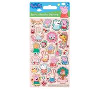 Paper Projects 01.70.06.185 Peppa Pig Summer Sparkly Stickers | Official Licensed Product | Reusable on Non-Porous Surfaces, Pink