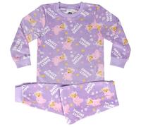 Peppa Pig Super Soft Fleece 100% Polyester Long Sleeved Pyjama Set, Peppa Sleep, 3-4 Years: 104cm, Purple