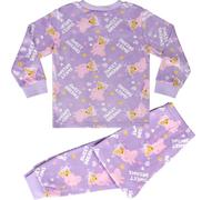 Peppa Pig Super Soft Fleece 100% Polyester Long Sleeved Pyjama Set, Peppa Sleep, 5-6 Years: 116cm, Purple