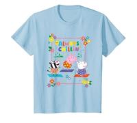 Peppa Pig Suzy Sheep, and Zoe Zebra Always Chillin' T-Shirt, Youth, Baby Blue, 3T