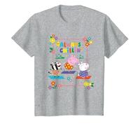 Peppa Pig Suzy Sheep, and Zoe Zebra Always Chillin' T-Shirt, Youth, Heather Grey, Small