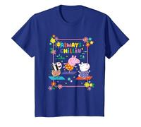 Peppa Pig Suzy Sheep, and Zoe Zebra Always Chillin' T-Shirt, Youth, Royal Blue, Small