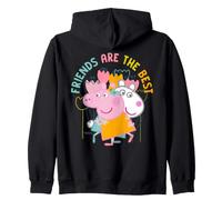 Peppa Pig Suzy Sheep Forever Friends BFF Happy Retro Bestie Zip Hoodie