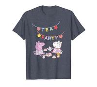 Peppa Pig Suzy Sheep Tea Party T-Shirt, Men, Heather Blue, Large