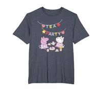 Peppa Pig Suzy Sheep Tea Party T-Shirt, Men's Big and Tall, Heather Blue, 2X Tall