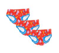 Peppa Pig Swimming Nappy Reusable 3 Pack Unisex Baby Swim Nappy Comfortable Pull Up Swim Nappies, Washable 85% Polyester, 15% Spandex for Babies/Toddler (Red, XS (0-6 Months), 3, Count)