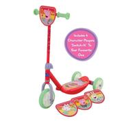 Peppa Pig Switch It Multi Tri-Scooter Officially Licensed Character Scooter for Kids - Includes 4 Interchangeable Plaques - Adjustable Height, Durable Steel Frame, Puncture-Proof Tyres Ages 3+