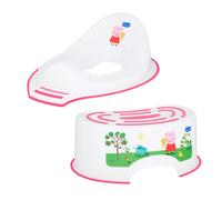 Peppa Pig Toilet Training Seat Bundled with Peppa Pig Step Stool with Non Slip Feet