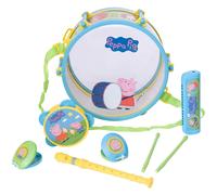 Peppa Pig Pack Away Drum Set | Musical Playset Including 5+ Musical Instruments | Peppa Pig Themed Musical Instrument Set | Peppa Pig Toys | Childrens Music Toys Band Set | Ages 3+