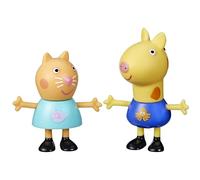 Peppa Pig Toys Peppa's Best Friends Emily Elephant and Freddy Fox 2-Pack 3" Scale Preschool Toys