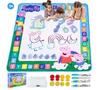 Peppa Pig Toys Water Doodle Mat - No Mess Colouring & Drawing Game Reusable Painting Aqua Mat, Water Art for Toddler Educational Learning Toys for Age 3 and Up Year Old Girls & Boys (100cm x 100cm)