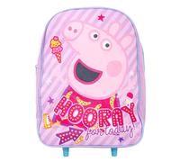 Peppa Pig Wheeled Trolley Bag Kids Travel Suitcase Foldable 40cm x 30cm x 15cm