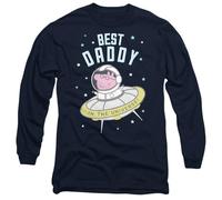 Peppa Pig Best Daddy Pig In The Universe Long Sleeve T Shirt, Navy Hasbro Navy XXL