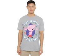 Peppa Pig Tv Best Grandpa in The World Unisex T Shirt, Heather Grey
