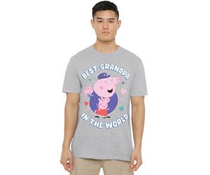 Peppa Pig Tv Best Grandpa in The World Unisex T Shirt, Heather Grey, M