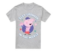 Peppa Pig Tv Best Grandpa in The World Unisex T Shirt, Heather Grey, S