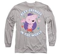 Peppa Pig Unisex Adult Best Grandpa In The World Long-Sleeved T-Shirt
