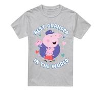 Peppa Pig Unisex Adult Best Grandpa In The World T-Shirt
