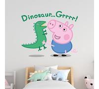 Peppa Pig Wall Sticker - George Dinosaur ... Grrr! Wall Decal Kids Art (60cm Width x 50cm Height)