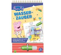 Peppa Pig Wasserzauber - Wassermalbuch ab 3 Jahren: Peppa Wutz Wasserstift Malbuch mit Wassertankstift I Geschenk für Mädchen und Jungen