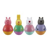 Peppa Pig Weebles Peppa & Friends Figure Pack, chunky moulded figures pack of 4, first peppa pig toy, preschool imaginative play