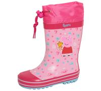 Peppa Pig Wellington Boots Girls Tie Top Wellies Kids Wellingtons Rain Snow Boot