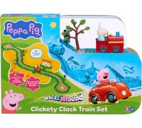 Peppa Pig Whizz Around Clickety Clack Train Set, Motorised Vehicles, Track Toys, Pre-school Toys