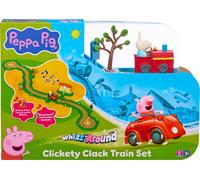 Peppa Pig Whizz Around Clickety Clack Train Set, Motorised Vehicles, Track Toys, Pre-school Toys