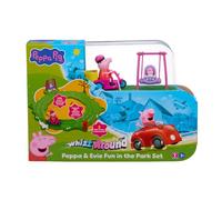 Peppa Pig Whizz Around Peppa & Evie Fun in the Park Set, Toys, Motorised Vehicles, Pre-school Toys