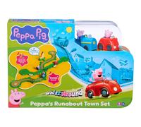 Peppa Pig Whizz Around Peppa’s Runabout Town Set, Motorised Vehicles, Track Toys, Pre-school Toys