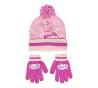 Cerda Unisex Kid's Cap and Gloves Set, Pink-Peppa Pig, One Size