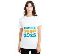 Peppa Pig Women's Tv Coming Soon 2025 Bump Ladies T Shirt, White, XXL