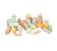 Peppa Pig Grow with Peppa 80 Piece Wooden Block Set for Toddlers 12 Months+ Chunky Building Blocks Characters Stacking Toy for Creative Play and Development