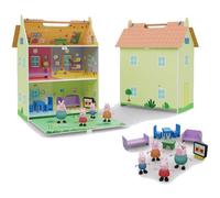 Peppa Pig Wooden House With 4 Characters Clear