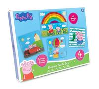 Peppa Pig Wooden Jigsaw Puzzle Set - Fun And Educational Toy For Kids Age 3+, Toddler Games And Puzzles - Peppa Pig Gift - Jigsaw Puzzles For Kids