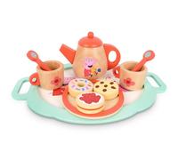 Peppa Pig Wooden Play Set for Toddlers Age 3+, Play Set for Pretend Play, Party Set for Children, Durable Wooden Kitchen Toys, Fun Set for Toddlers and Kids (Tea Set)