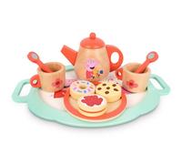 Peppa Pig Play Set for Toddlers Age 3+, Play Set for Pretend Play, Party Set for Children, Durable Wooden Kitchen Toys, Fun Set for Toddlers and Kids (Tea Set)