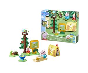 Peppa Pig Woodland Club Nature Day Camping Set, Includes Figures and Accessories