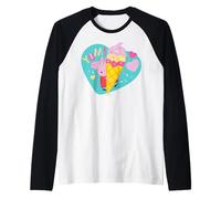 Peppa Pig Yum Ice Cream Raglan Baseball Tee